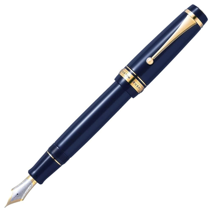 Pilot Custom Urushi Fountain Pen Navy Blue 18K Nib Large Medium