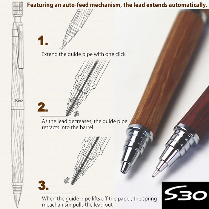 Pilot HPS-3SK-BN S30 0.5 Automatic Pilot in Brown by Pilot-Kiichin - The #1 Place for Japanese Goods in Your Hand!