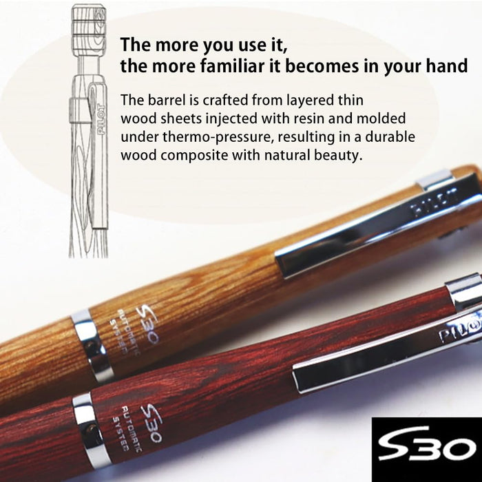 Pilot HPS-3SK-BN S30 0.5 Automatic Pilot in Brown by Pilot-Kiichin - The #1 Place for Japanese Goods in Your Hand!