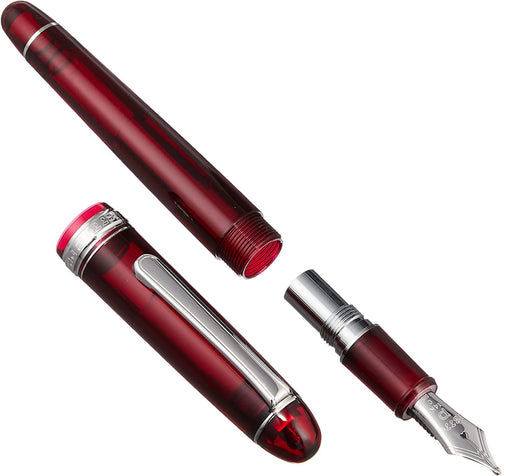 Platinum Pen #3776 Century Burgundy Fountain Pen with Extra Fine Font & Kanji Love Sticker-Kiichin - The #1 Place for Japanese Goods in Your Hand!