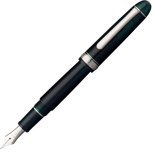 Platinum Pen 3776 Century Extra Fine Fountain Pen Rhodium Finish Laurel Green with Love Sticker-Kiichin - The #1 Place for Japanese Goods in Your Hand!