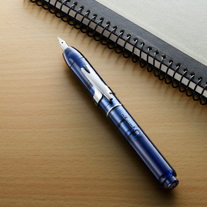 Platinum Curidas Retractable Fountain Pen Abyss Blue Extra Fine 5.5x0.55 Inch - PKN-7000#50-EF-Kiichin - The #1 Place for Japanese Goods in Your Hand!