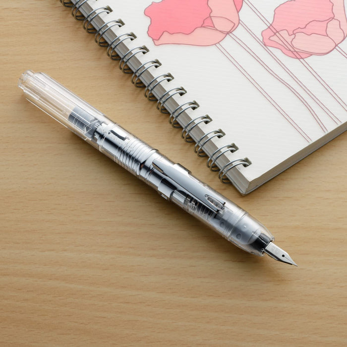 Platinum Curidas Retractable Extra Fine Fountain Pen Prism Crystal Kanji Love Sticker Included-Kiichin - The #1 Place for Japanese Goods in Your Hand!