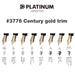 Platinum Fountain Pen #3776 Century Extra Fine Nib Black Body Size 139.5x15.4mm 20.5G-Kiichin - The #1 Place for Japanese Goods in Your Hand!