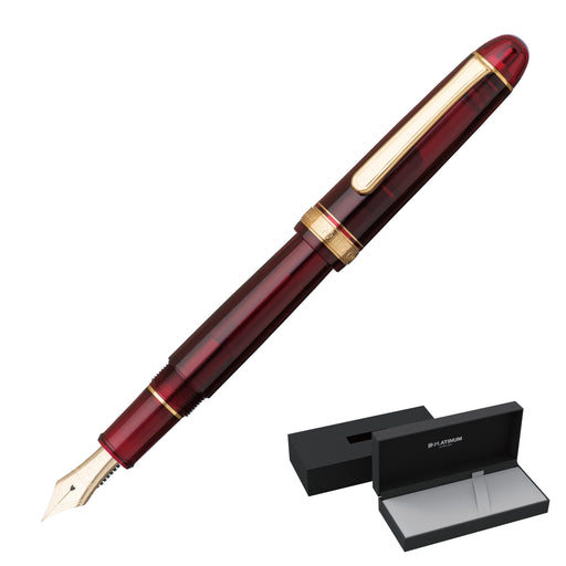 Platinum Fountain Pen #3776 Century Burgundy with Extra Fine Point-Kiichin - The #1 Place for Japanese Goods in Your Hand!