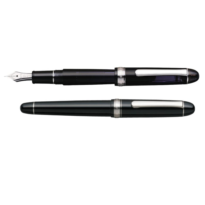 Platinum Fountain Pen Black Diamond Century #3776 Extra Fine Rhodium PNB-18000CR-Kiichin - The #1 Place for Japanese Goods in Your Hand!