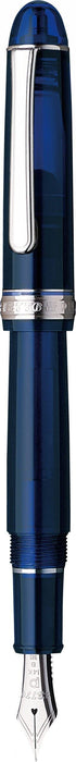 Platinum #3776 Century Medium Point Fountain Pen in Rhodium Chartres Blue-Kiichin - The #1 Place for Japanese Goods in Your Hand!