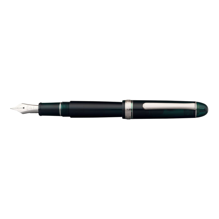Platinum Fountain Pen - #3776 Century Rhodium Laurel Green Extra Fine #41-1-Kiichin - The #1 Place for Japanese Goods in Your Hand!