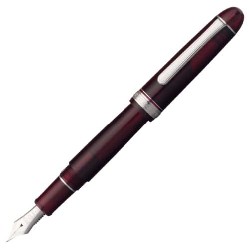 Platinum Fountain Pen 3776 Century EF Extra Fine Point Rhodium Finish Burgundy Dual-Use-Kiichin - The #1 Place for Japanese Goods in Your Hand!