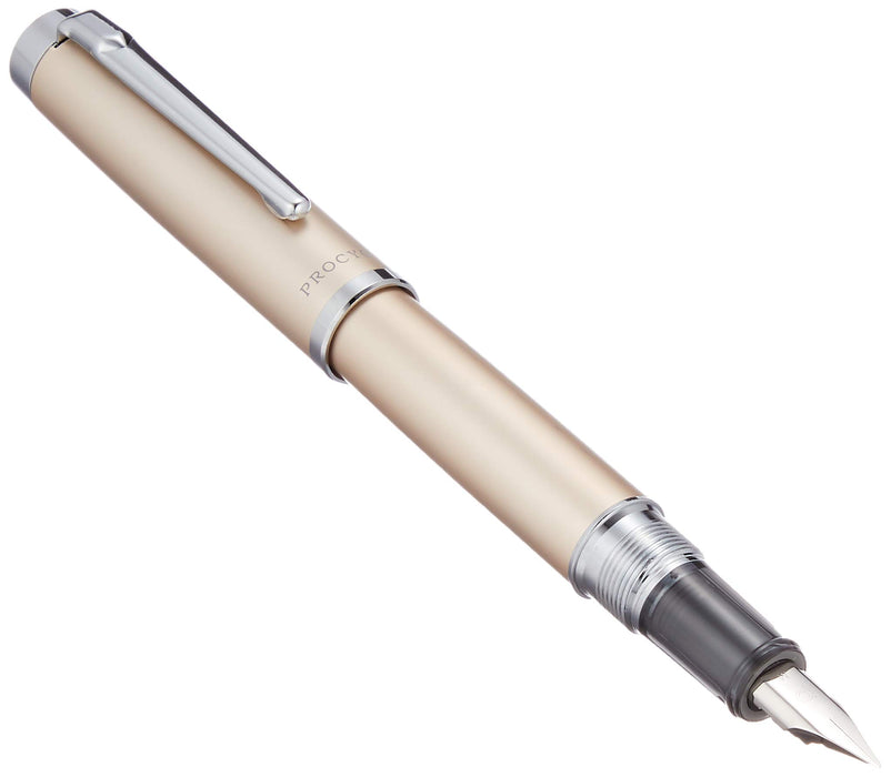 Platinum Fountain Pen Medium Nib Dual-Use Champagne Gold Regular Import Pns-8000 78-3-Kiichin - The #1 Place for Japanese Goods in Your Hand!