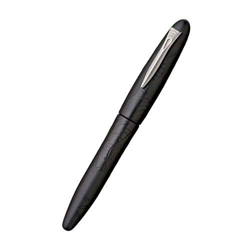 Charcoal Powder Taka-Makie Platinum Izumo Fountain Pen Medium Letter Jet Black Bamboo Forest Tiger Illustration-Kiichin - The #1 Place for Japanese Goods in Your Hand!