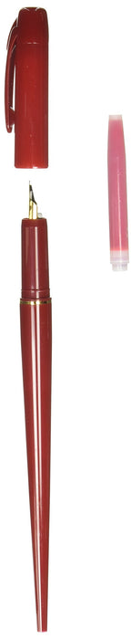 Platinum DPQ-700A#10 Fountain Pen with Sleek Red Body Design-Kiichin - The #1 Place for Japanese Goods in Your Hand!