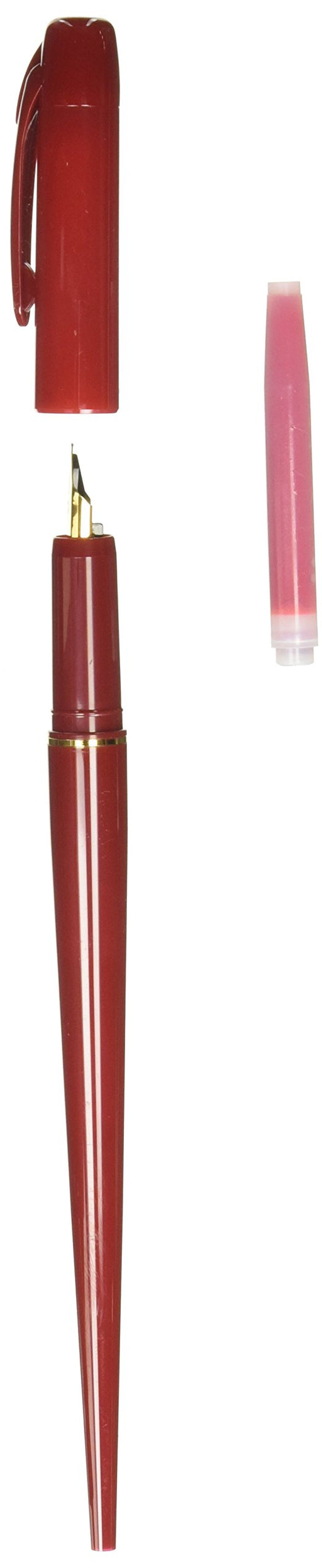 Platinum DPQ-700A#10 Fountain Pen with Sleek Red Body Design-Kiichin - The #1 Place for Japanese Goods in Your Hand!