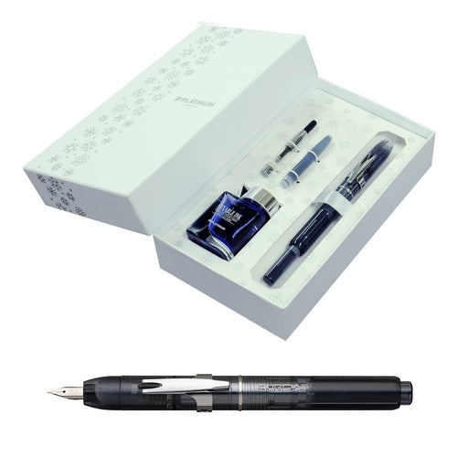 Platinum Fountain Pen Curidas Christmas Limited Edition Medium Point Dual-Use Graphite Smoke - PKN-7000Setrd-7-M-Kiichin - The #1 Place for Japanese Goods in Your Hand!