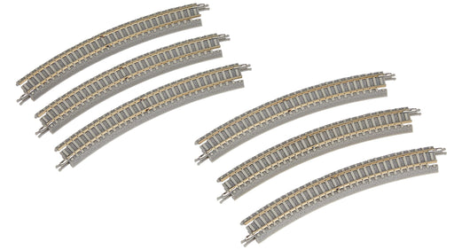 Rokuhan Z Gauge R067 6-Piece Canted Rail R220-30° - Rokuhan Track-Kiichin - The #1 Place for Japanese Goods in Your Hand!