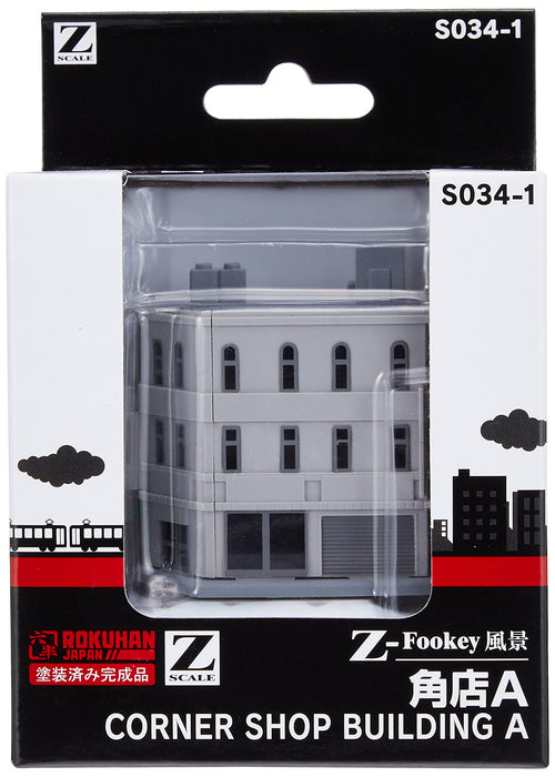 Rokuhan Z Gauge Corner Store Building A S034-1 Model by Rokuhan-Kiichin - The #1 Place for Japanese Goods in Your Hand!