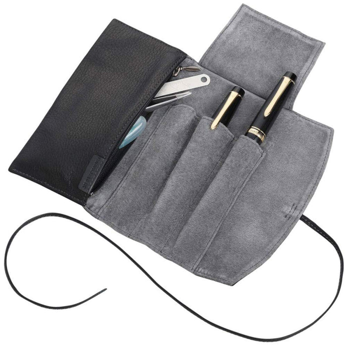 Pilot Black Roll Pencil Case Zipper Pensemble Psrf3-01-B Sturdy Roll Type-Kiichin - The #1 Place for Japanese Goods in Your Hand!