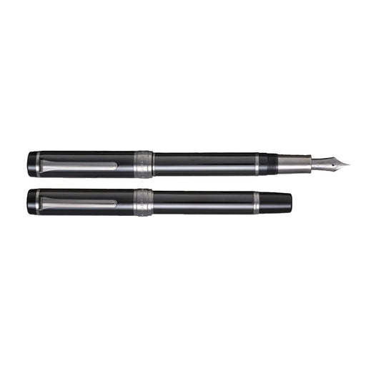 Sailor Black Stainless Steel Cylint Fountain Pen Medium Nib-Kiichin - The #1 Place for Japanese Goods in Your Hand!