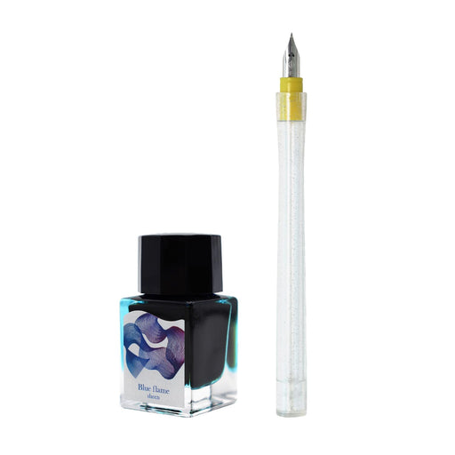 Sailor Fountain Pen 10-0251-701 with Dip Pen Ink Set Hocoro Blue Frame Scene Brush Letters-Kiichin - The #1 Place for Japanese Goods in Your Hand!