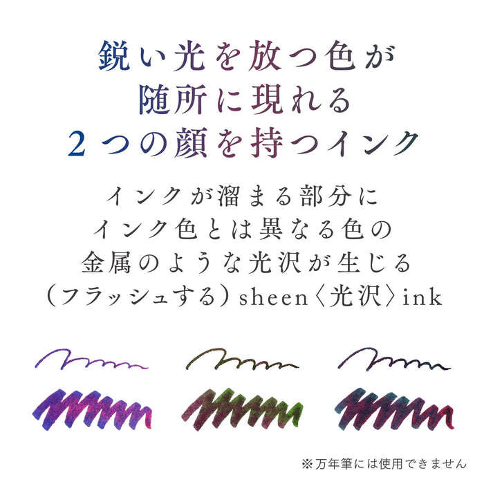 Sailor Fountain Pen 10-0251-701 with Dip Pen Ink Set Hocoro Blue Frame Scene Brush Letters-Kiichin - The #1 Place for Japanese Goods in Your Hand!