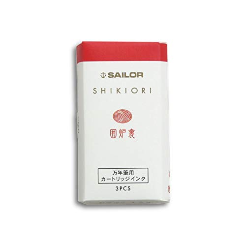 Sailor Fountain Pen with Shiki Ori Ink Cartridge 3 Piece Set Hearth Irori Color-Kiichin - The #1 Place for Japanese Goods in Your Hand!