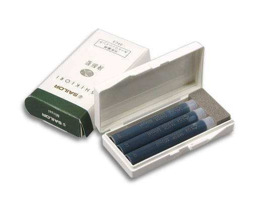 Sailor Fountain Pen Shiki Ori Miruai Ink Cartridge Pack of 3-Kiichin - The #1 Place for Japanese Goods in Your Hand!