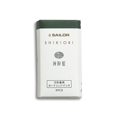 Sailor Fountain Pen Shiki Ori Miruai Ink Cartridge Pack of 3-Kiichin - The #1 Place for Japanese Goods in Your Hand!