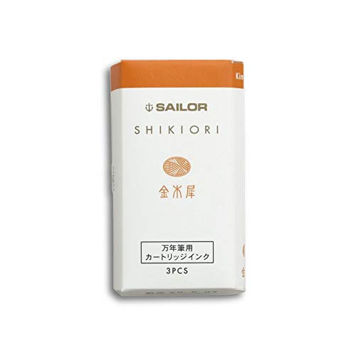 Sailor Fountain Pen Shiki Ori Cartridge Ink Osmanthus - 3 Piece Set-Kiichin - The #1 Place for Japanese Goods in Your Hand!