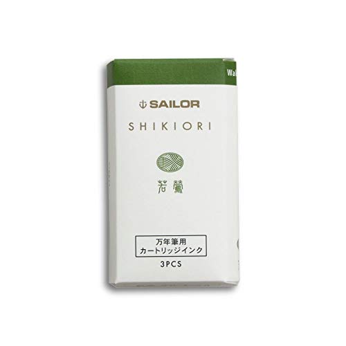 Sailor Fountain Pen Shikiori Cartridge Ink Wakaguisu Pack of 3-Kiichin - The #1 Place for Japanese Goods in Your Hand!