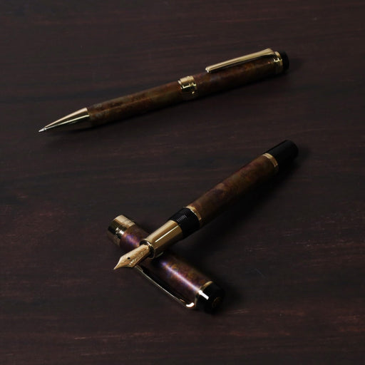 Sailor Fountain Pen - Medium Point Cylint Patina Brown Model 10-5055-480-Kiichin - The #1 Place for Japanese Goods in Your Hand!