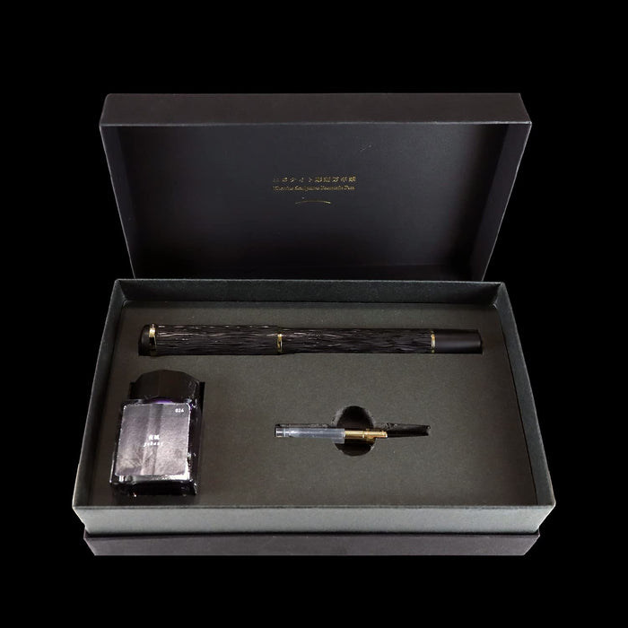 Sailor Ebonite Engraved 10-8086-620 Fountain Pen with Luminous Bold Ink-Kiichin - The #1 Place for Japanese Goods in Your Hand!