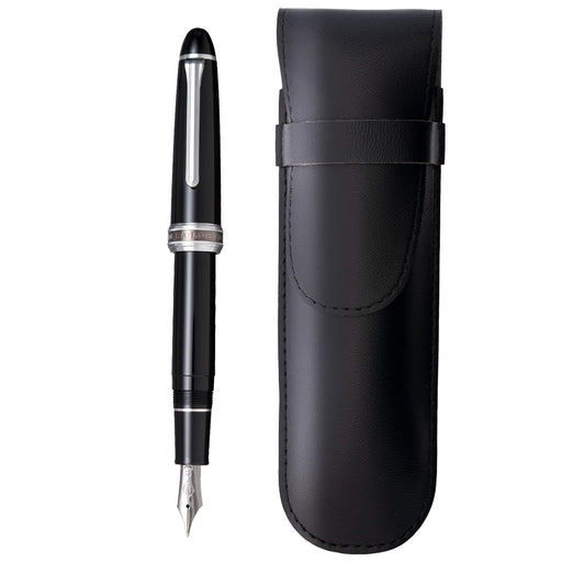 Sailor Fountain Pen Medium Point Silver Trim Naginata Honed with Sheath 10-9978-420-Kiichin - The #1 Place for Japanese Goods in Your Hand!