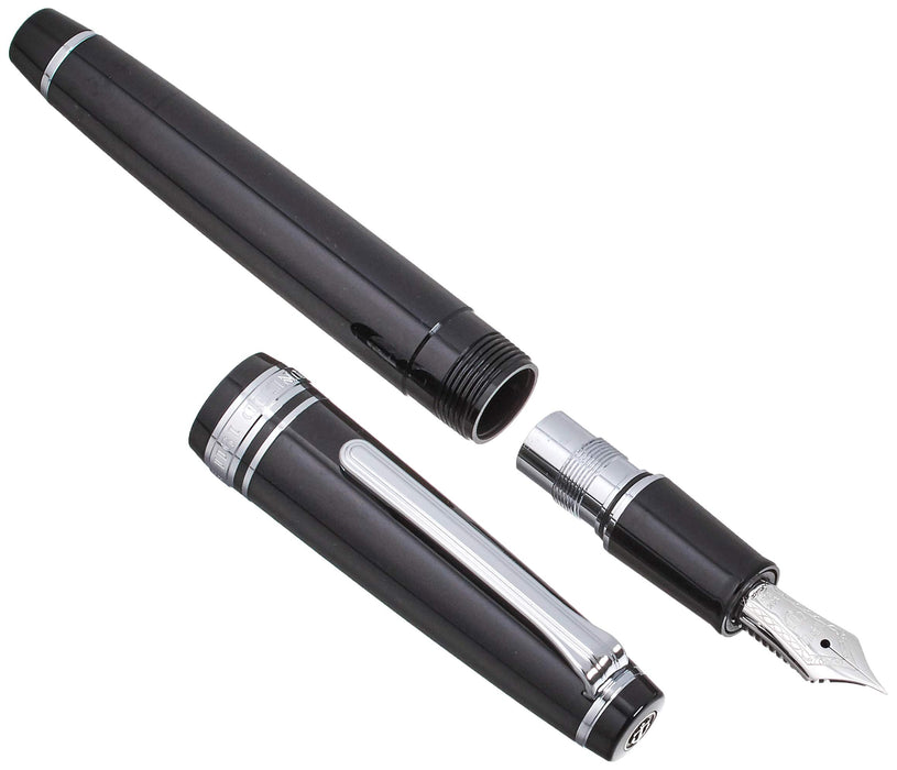 Sailor Professional Gear Slim Silver Black Fountain Pen Extra Fine 11-1222-120-Kiichin - The #1 Place for Japanese Goods in Your Hand!