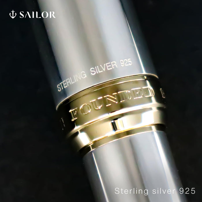 Sailor Fountain Pen Profit 21 Medium Point Sterling Silver 925 Model 10-5027-420-Kiichin - The #1 Place for Japanese Goods in Your Hand!
