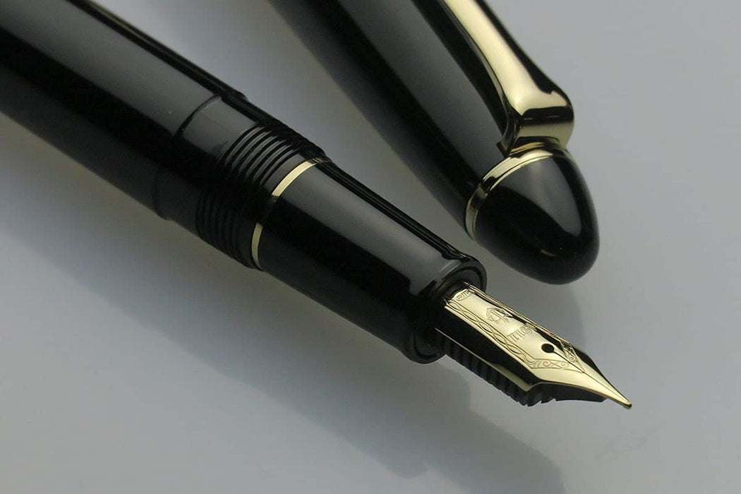 Sailor Fountain Pen Profit Casual Medium Point Gold Trim Black Design Model 11-0570-420-Kiichin - The #1 Place for Japanese Goods in Your Hand!