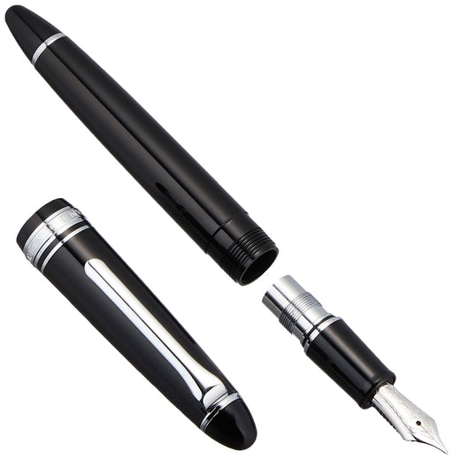 Sailor Fountain Pen - Medium Point Light Silver Trim Black Profit Series 11-1039-420-Kiichin - The #1 Place for Japanese Goods in Your Hand!