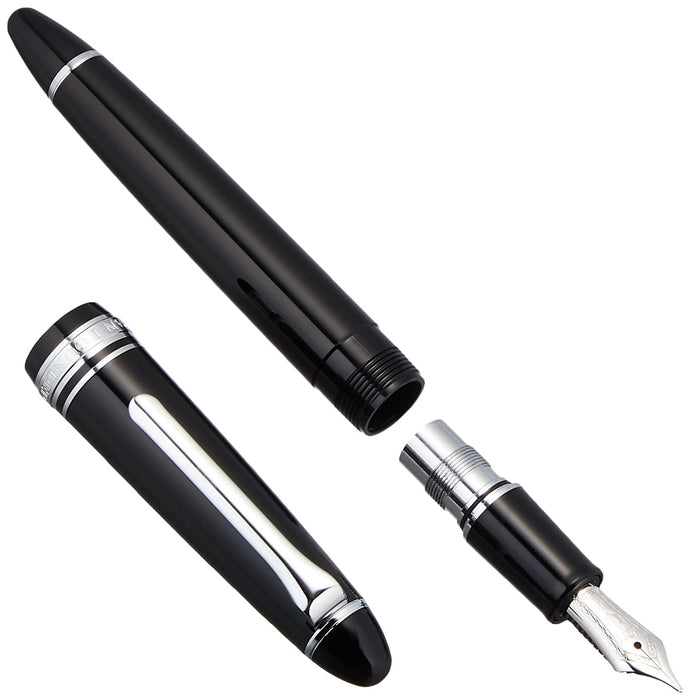 Sailor Fountain Pen - Medium Point Light Silver Trim Black Profit Series 11-1039-420-Kiichin - The #1 Place for Japanese Goods in Your Hand!