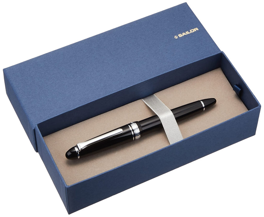 Sailor Fountain Pen - Medium Point Light Silver Trim Black Profit Series 11-1039-420-Kiichin - The #1 Place for Japanese Goods in Your Hand!