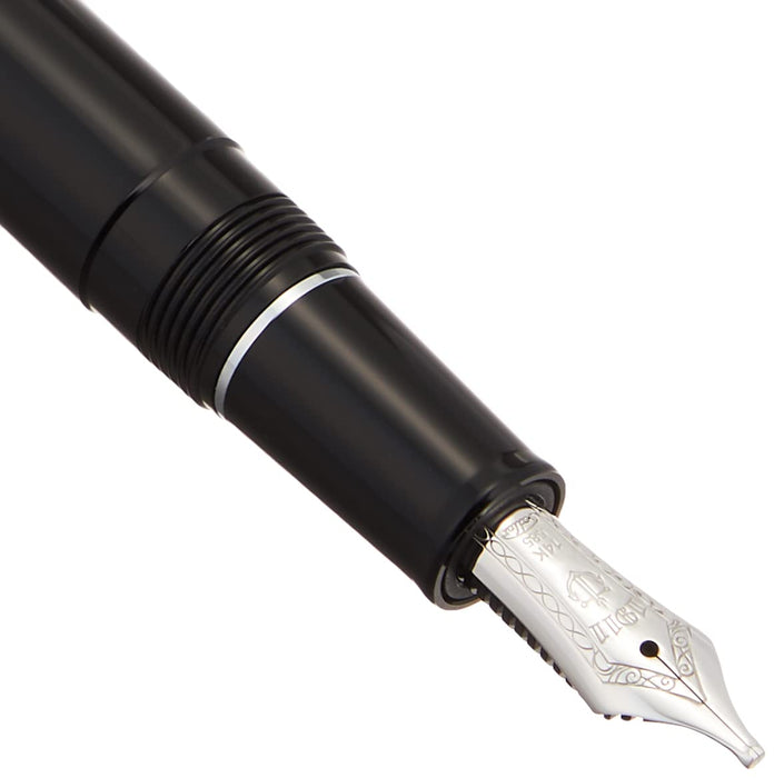 Sailor Fountain Pen Profit Light with Silver Trim Black Music Nib 11-1039-920-Kiichin - The #1 Place for Japanese Goods in Your Hand!