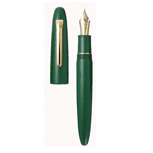 Sailor Fountain Pen Traditional Lacquer Art Ayaga Chitose Green Bold 10-1584-660-Kiichin - The #1 Place for Japanese Goods in Your Hand!