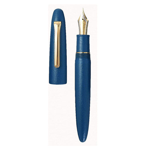 Sailor Fountain Pen Saiga Deep Blue Medium Point - Traditional Lacquer Art Style 10-1584-440-Kiichin - The #1 Place for Japanese Goods in Your Hand!