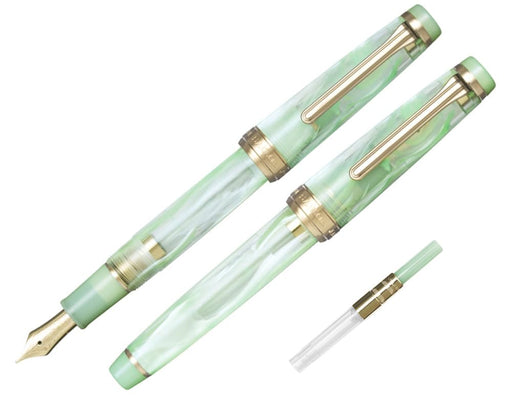 Sailor Fountain Pen Medium Size Veilio Pearl Mint Gt 21K Bold Dual-Use 11-5045-667-Kiichin - The #1 Place for Japanese Goods in Your Hand!