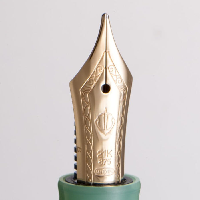 Sailor Fountain Pen Veilio Pearl Mint GT 21K Medium Size Dual-Use Music 11-5045-967-Kiichin - The #1 Place for Japanese Goods in Your Hand!