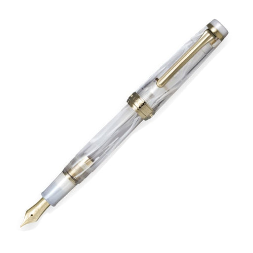 Sailor Fountain Pen Veilio Pearl White 21K Medium Bold GT 11-5045-610-Kiichin - The #1 Place for Japanese Goods in Your Hand!
