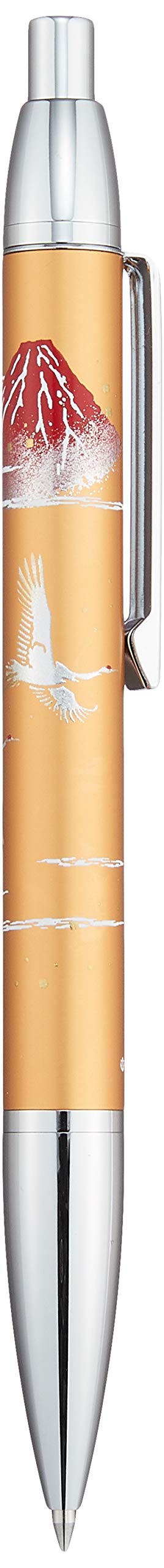 Sailor Fountain Pen Gold 16-0368-279 with Graceful Makie Mt.Fuji and Crane Design Oil-Based Ballpoint-Kiichin - The #1 Place for Japanese Goods in Your Hand!