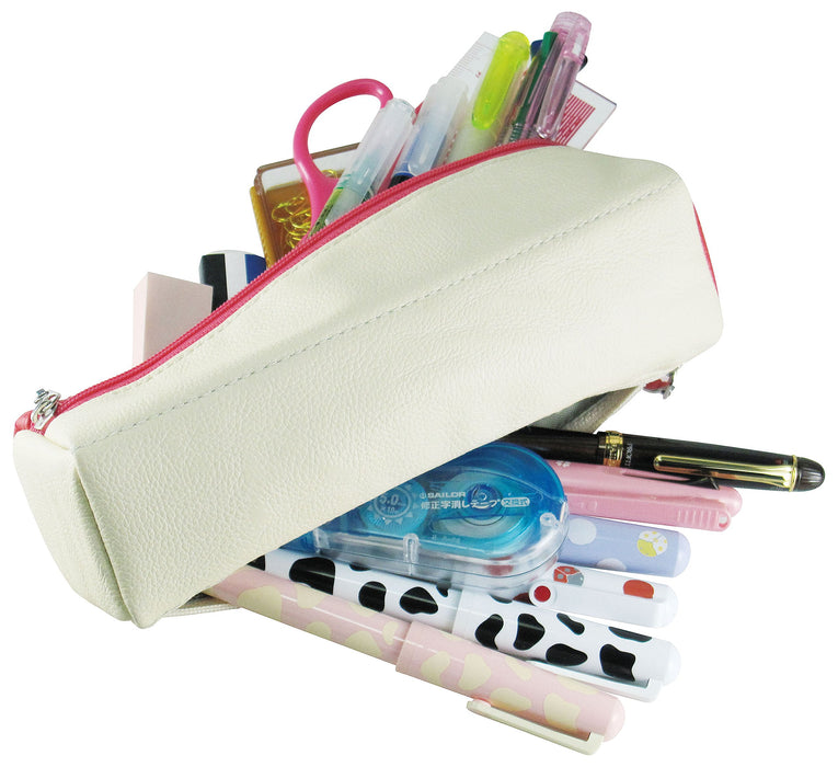 Sailor Fountain Pen with Navy/Beige Synthetic Leather Case Desk Deli 002 Model-Kiichin - The #1 Place for Japanese Goods in Your Hand!