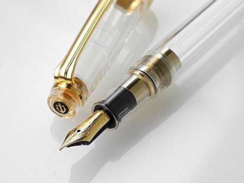 Sailor Fountain Pen Professional Gear Slim Medium Point Gold Transparent 11-9096-400-Kiichin - The #1 Place for Japanese Goods in Your Hand!