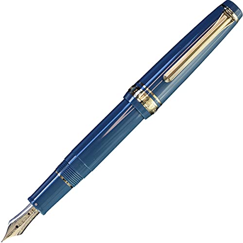 Sailor Fountain Pen Professional Gear Slim Mini Ayur Blue MF-Kiichin - The #1 Place for Japanese Goods in Your Hand!