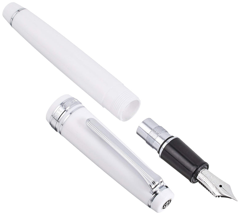 Sailor Professional Gear Slim Silver White Extra Fine Fountain Pen 11-1222-110-Kiichin - The #1 Place for Japanese Goods in Your Hand!