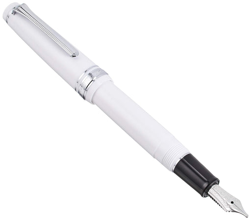 Sailor Professional Gear Slim Silver White Zoom Fountain Pen 11-1222-710-Kiichin - The #1 Place for Japanese Goods in Your Hand!